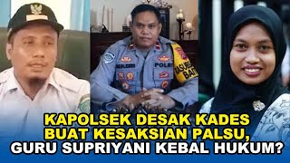 🔴TERBONGKAR IPTU IDRIS Minta Kades Buat Kesaksian Palsu Supriyani Tak Bisa Dipidana Kebal Hukum [upl. by Bunnie804]