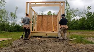 Part 1 Solar Shed Build Foundation Floor and Walls [upl. by Sarita]