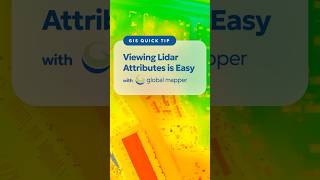 Global Mapper Pro users  visualize your lidar based on different attributes [upl. by Ushijima]