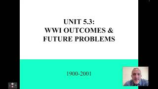 NY Global Regents 53  Outcomes WWI and Problems [upl. by Bopp]