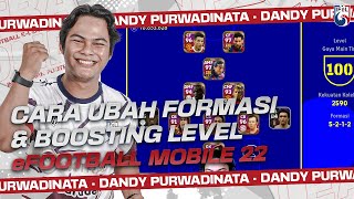 CARA BOOST PLAYER DAN UBAH LEVEL TEAM DI eFOOTBALL MOBILE  eFOOTBALL MOBILE 2022 [upl. by Mirilla]