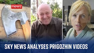 Ukraine War Sky News analyses videos of Wagner boss Prigozhin [upl. by Pierson]