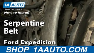 How To Replace Serpentine Belt 9703 Ford Expedition [upl. by Laurella932]