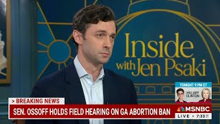 Sen Ossoff on Inside with Jen Psaki [upl. by Alius892]