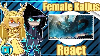 Female Kaijus React to Godzilla Vs King Ghidorah Part I 🇲🇽🇺🇲 Gacha Club [upl. by Kcirtapnaes]