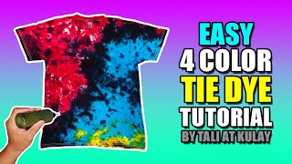 Easy 4 Color Tie Dye Pattern Design  Pinoy Version [upl. by Awuhsoj510]