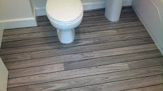 QUICKSTEP® LAGUNE UR 1205 GREY TEAK SHIPDECK LAMINATE FLOORING DUBLINBATHROOM LAMINATE FLOORING [upl. by Imij]