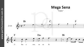 Mega Sena ♪ Pablo  Partitura [upl. by Thorne]