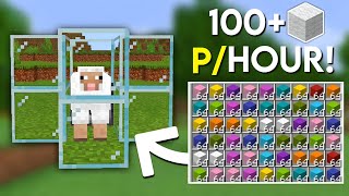 Easiest Automatic WOOL Farm Minecraft 120 [upl. by Shalom32]