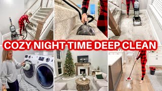 🌙 SATISFYING NIGHT TIME DEEP CLEAN WITH ME  AFTER DARK SPEED CLEANING MOTIVATION  CARPET CLEANING [upl. by Eberto606]