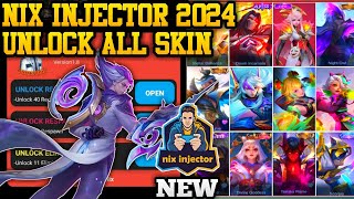 NEW NIX INJECTOR 2024 NO PW  INJECTOR ML  APK UNLOCK ALL SKIN MOBILE LEGENDS [upl. by Ilrahs988]