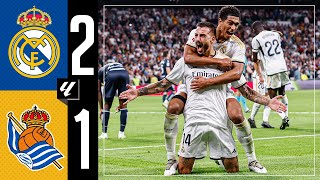 Real Madrid 21 Real Sociedad  HIGHLIGHTS  LaLiga 202324 [upl. by Lamrej660]