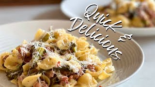 DELICIOUS Orecchiette with Sausage and Broccoli Rabe QUICK amp EASY [upl. by Beitnes]