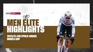 Zonhoven  Men Elite Highlights  202324 UCI Cyclocross World Cup [upl. by Huai]