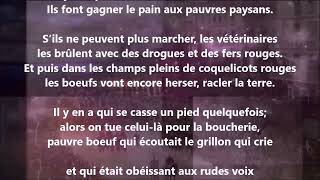 Pourquoi les bœufs traînentils les vieux chars pesants   Francis Jammes lu par Yvon Jean [upl. by Kelsey]