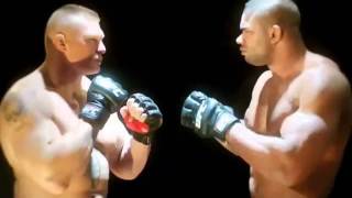 Brock Lesnar vs Alistair Overeem Official Promotional Video Who is Bigger [upl. by Breeze]