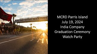 USMC MCRD Parris Island India Company Graduation on July 19 2024 [upl. by Adnileb]