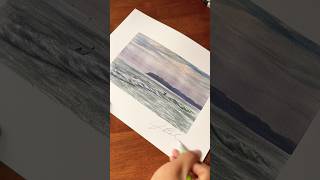 Capistrano Bay ‘23 fypage bay watercolorpainting watercolor oceanart meditation calm howto [upl. by Tamera]