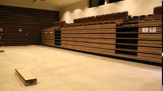 Telescopic Seating  Retractable Seating  Retractable Bleachers [upl. by Holloway304]