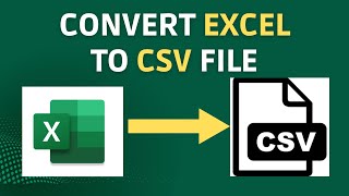 How to Convert Excel to Csv File [upl. by Aneral]