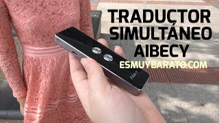 Review del traductor simultáneo Aibecy para 34 idiomas en tiempo real [upl. by Assenar254]