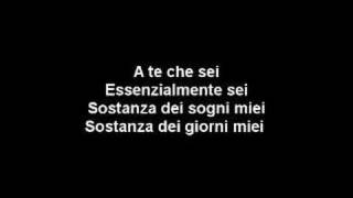 A te  Jovanotti Lyrics [upl. by Bora744]