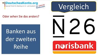 N26 und Norisbank im Vergleich  Wo kostenloses Konto eröffnen [upl. by Peterus]