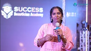 Our SuccessBeauticianAcademyka Student MrsASubhashini Mam Graduation Day Success speech 🙌👩‍🎓 [upl. by Joseph]