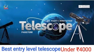 Telescope । Dr mady । F40070M । cheapest telescope। Unboxing and 6 days review । ASTROGAZING [upl. by Ybbob]