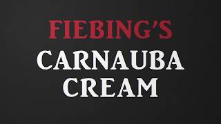 Fiebings Carnauba Cream How To Product Tutorial for Leathercraft [upl. by Eiramave]