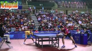 Table Tennis  Kristian Karlsson Vs Stephane Ouaiche  Private Recording [upl. by Aisetra]