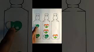 BHARAT VS PAKISTAN independenceday art republicday 15august trending [upl. by Dirgis]