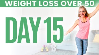 Day FIFTEEN  Weight Loss for Women over 50 😅 31 Day Workout Challenge [upl. by Heyes572]