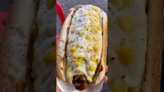 Mozzarella corn cheese hot dog  Korean street food [upl. by Nylarad840]