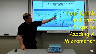 Four Quick and Easy Steps to Reading an Inch Micrometer [upl. by Eupheemia]