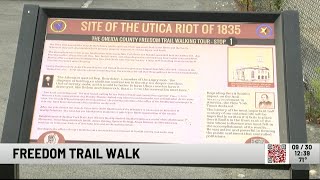 Angry Utica Mob Sparks Abolition Walk in October 1835 Oneida County Freedom Trail Explains [upl. by Rodmun]