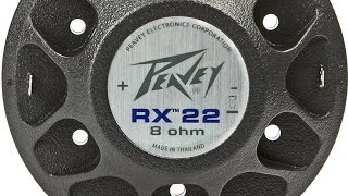 PEAVEY 22XT replacement new voice coil test sound [upl. by Davidson]