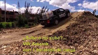 VW Amarok 4x4 Prueba offroad con 1 tonelada en la caja  Naves 4x4 [upl. by Jami817]