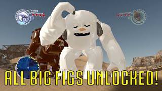 LEGO Star Wars The Force Awakens All BIG FIGS Unlocked [upl. by Ahsiakal712]