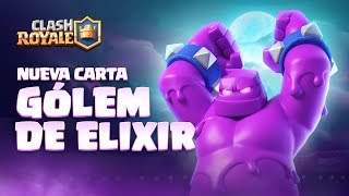 Clash Royale en Español NUEVA CARTA  ¡GÓLEM DE ELIXIR Presentando la Temporada 4 [upl. by Kare35]