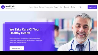 Medilink  Health amp Medical WordPress Theme  Clinic Hospital and Medical Shop Theme [upl. by Eiramit]