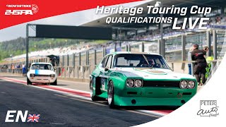 🇬🇧 LIVE  24 Hours of Spa Anniversary  Heritage Touring Cup Qualifying [upl. by Nirrac290]