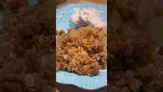 Homemade Apple Crisp Recipe 🍎 shorts [upl. by Asor]