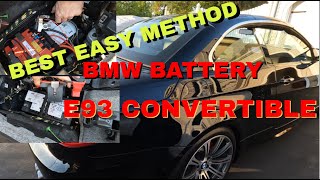 BEST and EASY Way To Replace A BMW Battery On An E93 Convertible FULL DETAILED STEP BY STEP [upl. by Bodkin451]