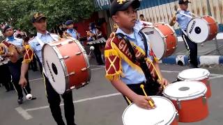 Drumband quotSMK PENERBANGAN ANGKASAquot dalam rangka HUT INKA [upl. by Raskin]