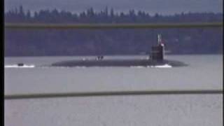 Trident subs crossing Hood Canal Bridge [upl. by Dibbrun]