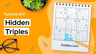 Hidden triples  a Sudoku technique for beginners [upl. by Lolanthe]