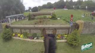 Elite Eventing  Blenheim Horse Trials 2013 Cross Country Head Cam with Georgie Spence [upl. by Reilly]