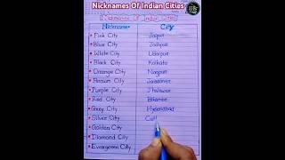 Nicknames Of Indian Cities Colour Coded Indian Cities nicknames indiancities shorts [upl. by Ahsinad224]