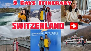 5 Days Switzerland Detailed Itinerary  Perfect Switzerland plan for April month  Switzerland Tour [upl. by Odnomor755]